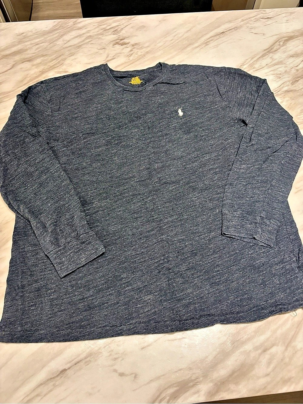 Polo Ralph Lauren Classic-Fit Soft Cotton Long Sleeve T-Shirt Gray XL/TG